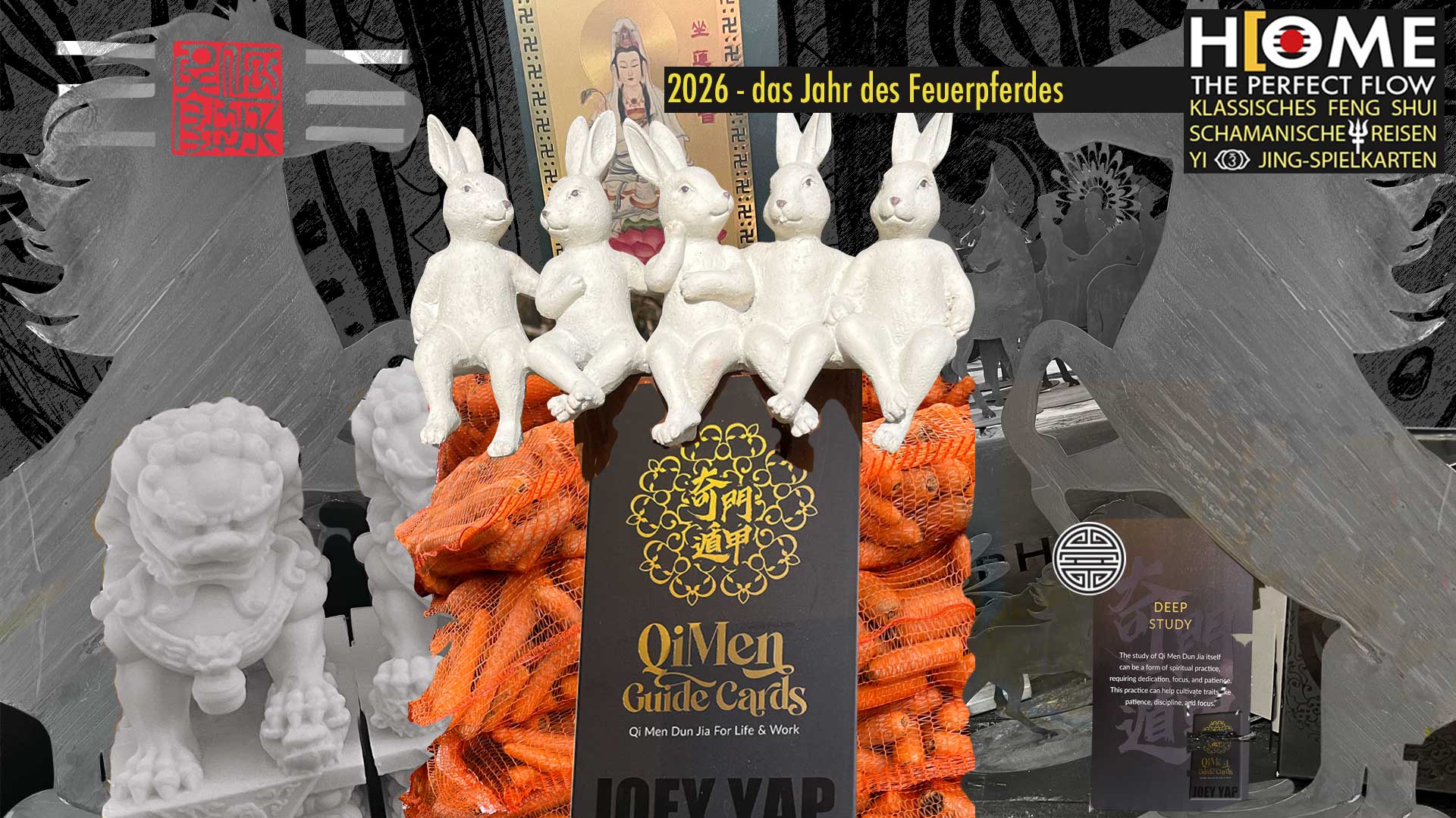 Der Kampf um die Möhren. QiMen, Yi Jing Spielkarten, Guide Cards, Leben und arbeiten mit den 7 Sinnen