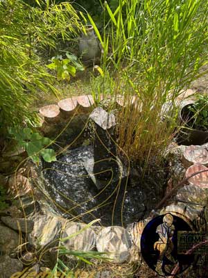 Mini Brunnen Teich